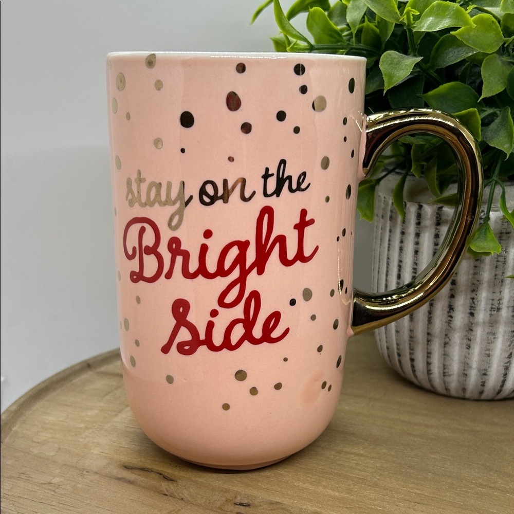 Modern Expressions 20 oz. Ceramic Mug "Stay on the Bright Side"